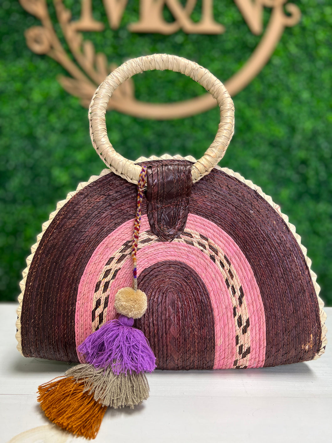 Colorful Straw Bag