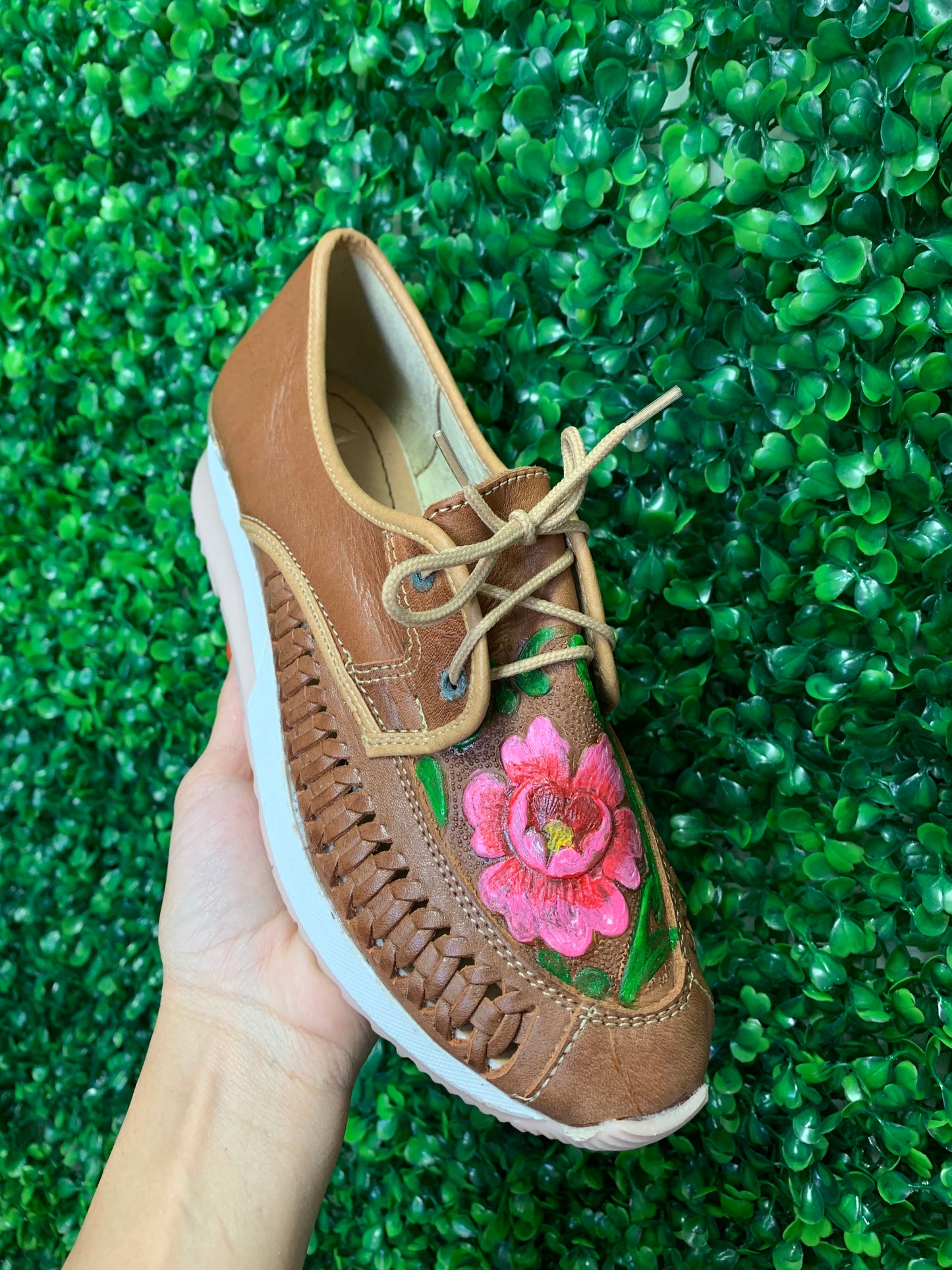 Painted Flower Shoes