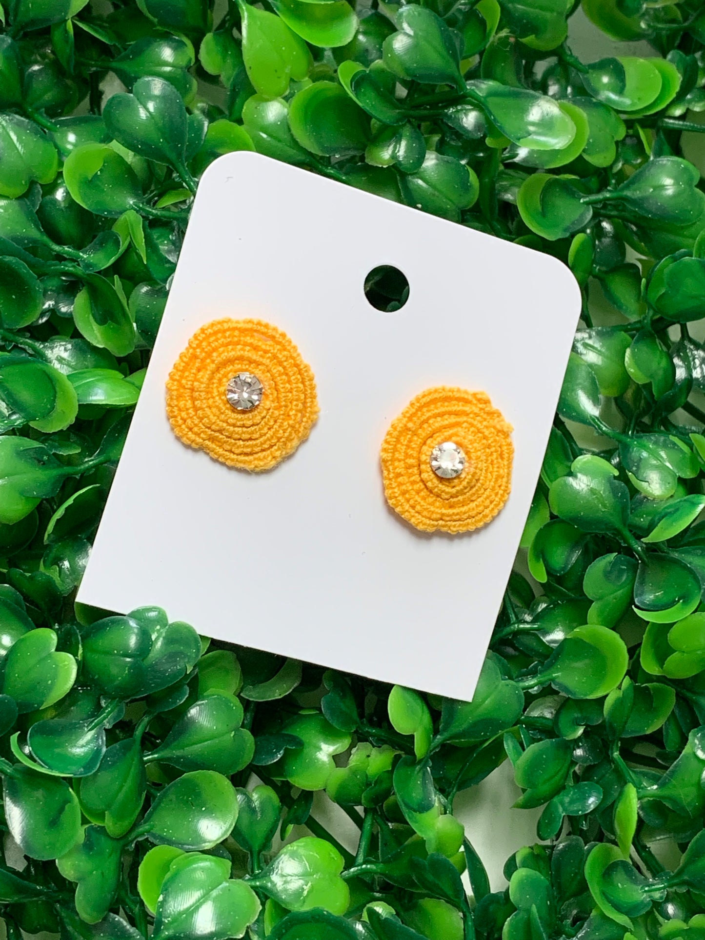 Handmade Crochet Stud Earrings