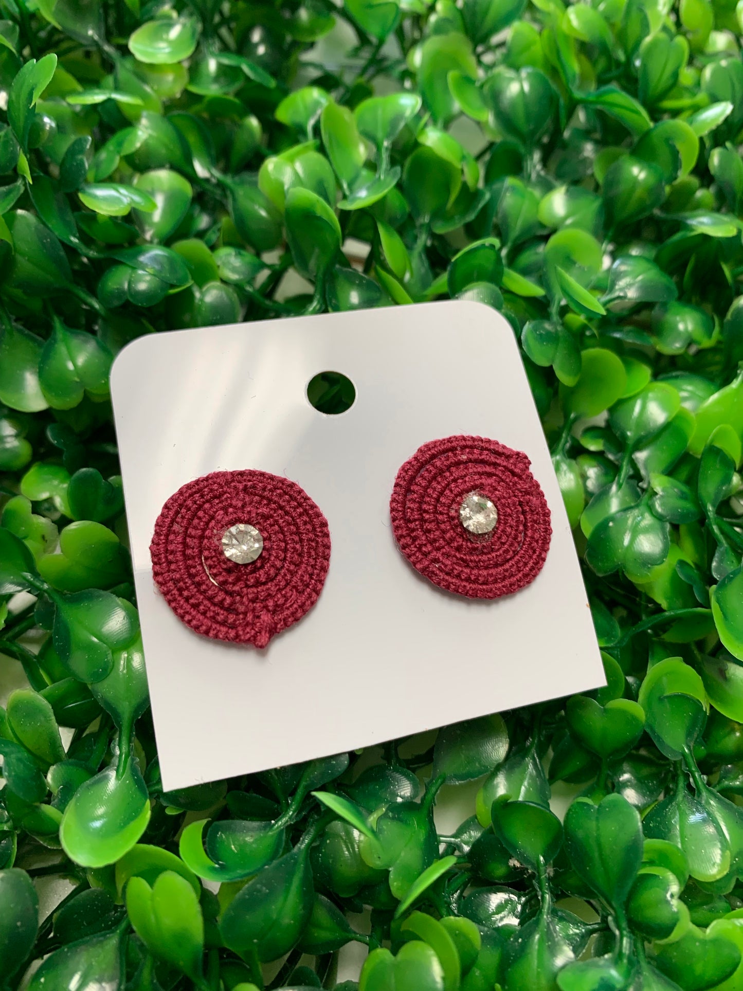 Handmade Crochet Stud Earrings